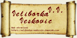 Veliborka Vesković vizit kartica